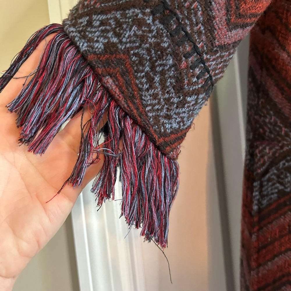 Cozy Chevron Open Front Cardigan - Picture 4 of 12